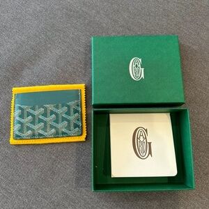 Goyard cardholder green